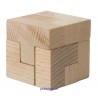 Koma Würfel natur -Holz-Puzzles