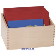 Eine praktische Holzbox für die Sandpapiergroßbuchstaben