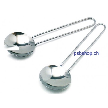 Edelstahl Salatbesteck 2-teilig, L 16,5 cm - Küchenhelfer für kleine Hände