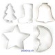 Riesen-Ausstecher Set, Weihnachten, 5 Teile