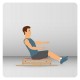 Ski-Trainer inkl. 8 Fixierstifte für Balance, Therapie und Fitness