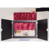 Kamishibai Theatervorhang aus rotem Satin 31 x 57 cm