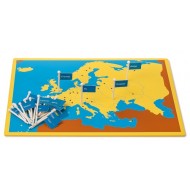Flüsse Europas, Steckkarte aus Holz